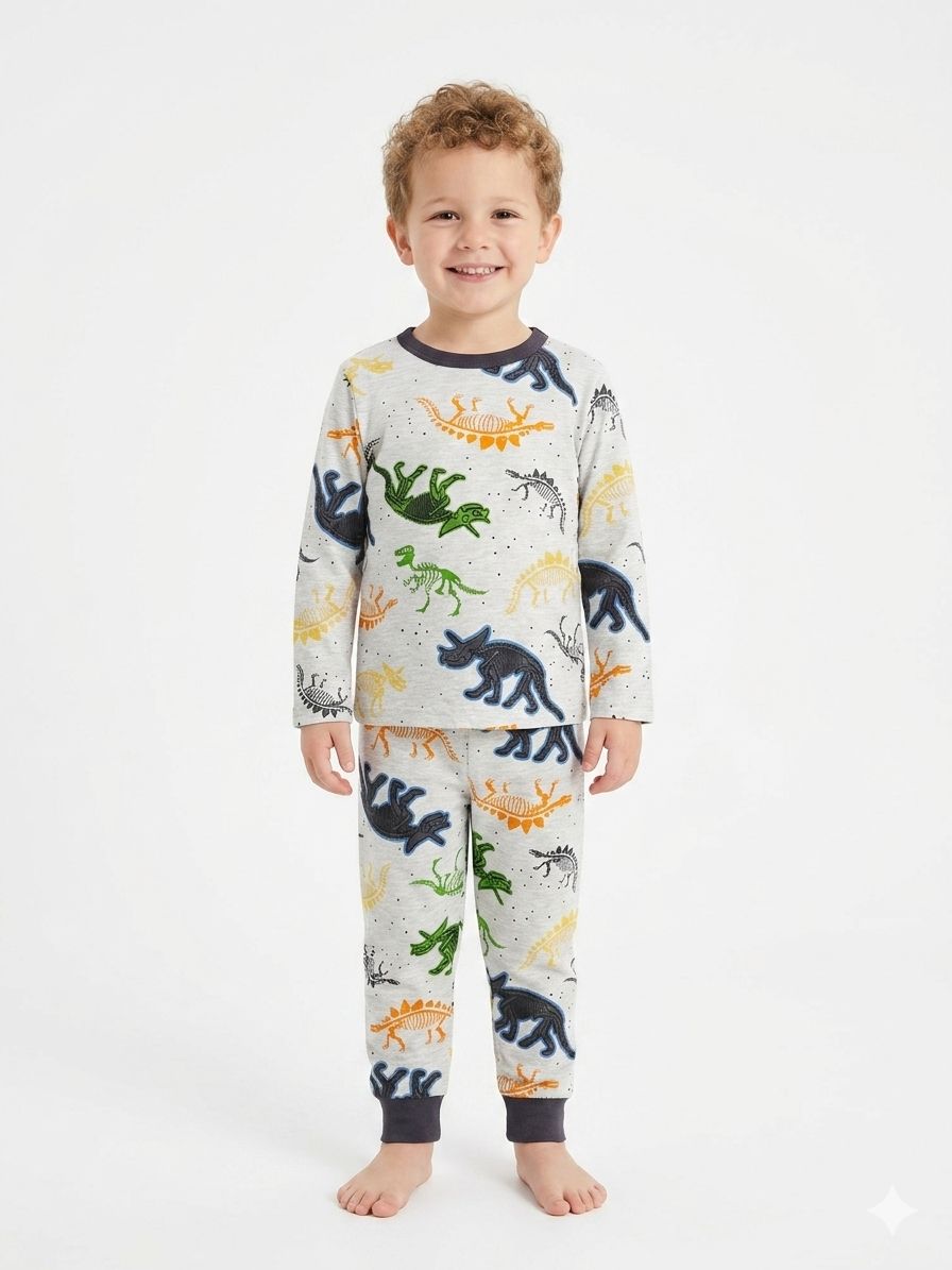 Pijama Dinos - Gris