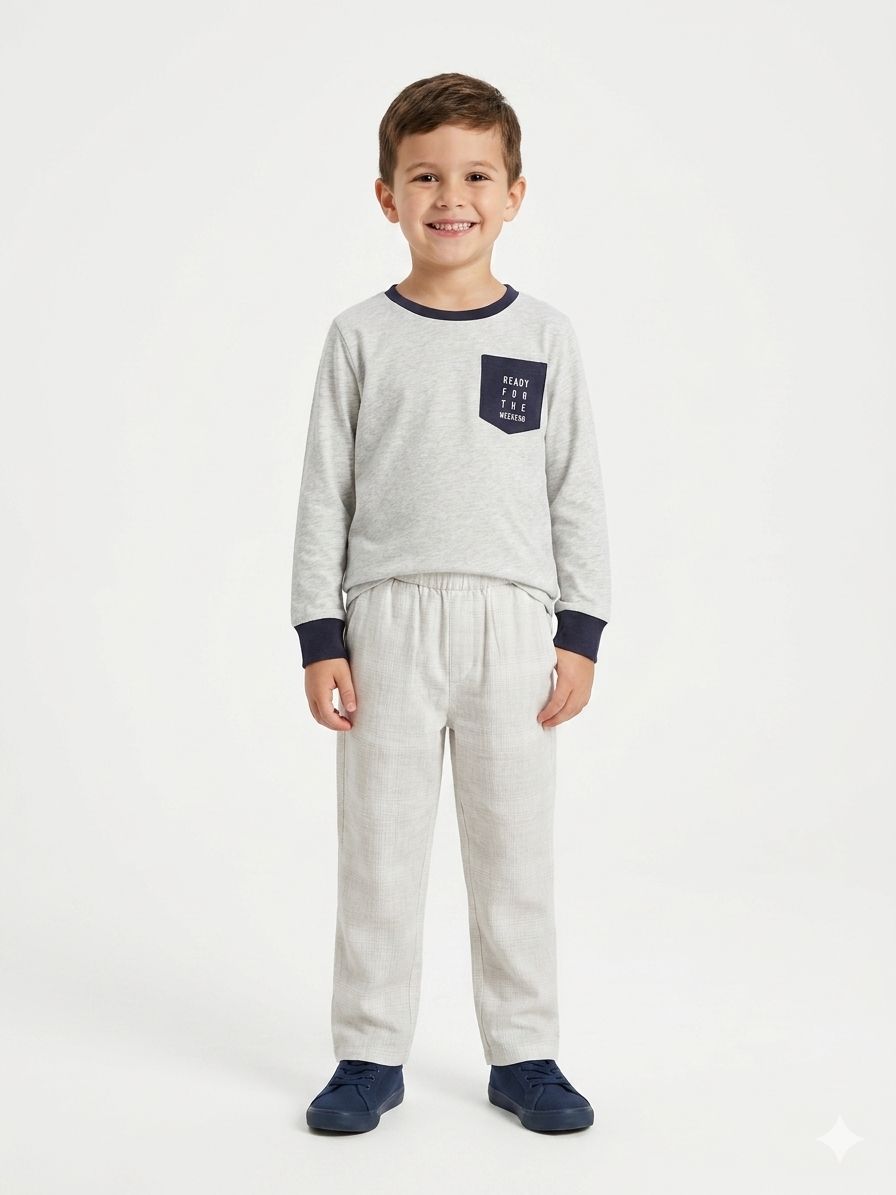 Pijama Set Cuo - Gris