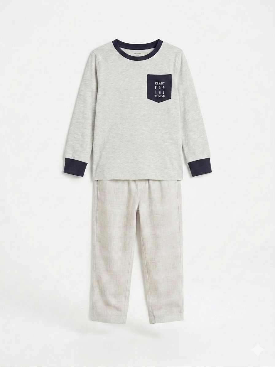 Pijama Set Cuo - Gris