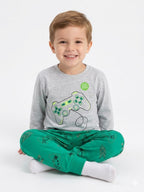 Pijama Play - Gris/Verde