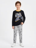 Pijama Robot - Preto