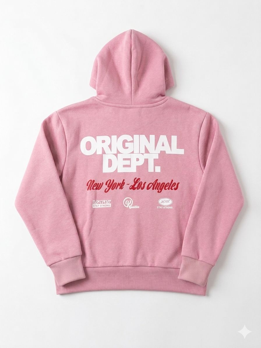 Buzo Canguro Los Ángeles - Rosa