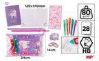 Set De Papelería Creativa Main Paper 12 Piezas Cartuchera