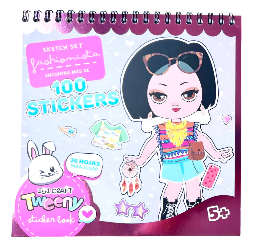 Sticker book ibi craft tweeny sketch set