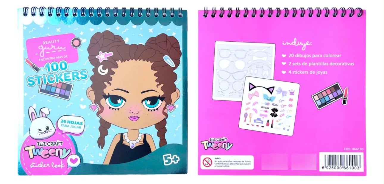 STICKERS BOOK IBI CRAFT BEAUTY