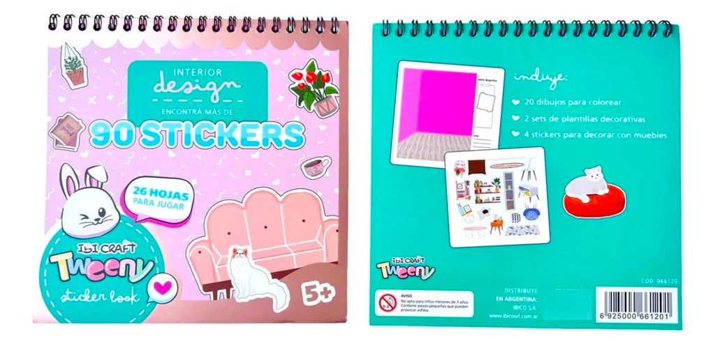 Sticker Book Ibi Craft Diseño de Interior