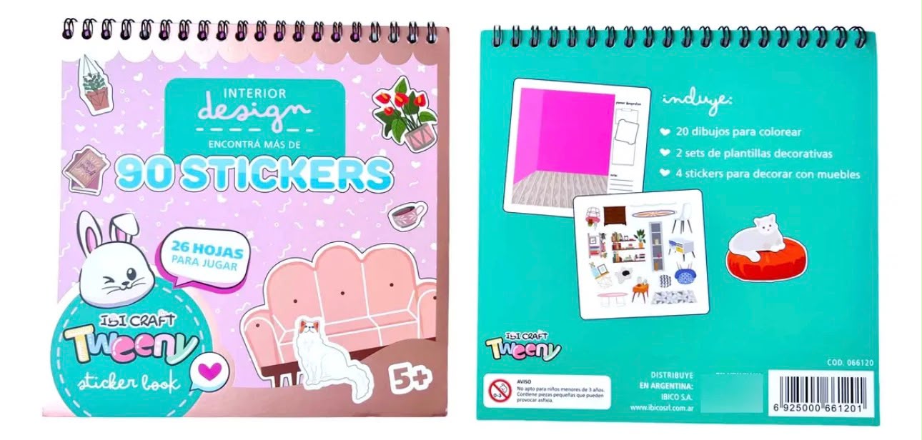 Sticker Book Ibi Craft Diseño de Interior