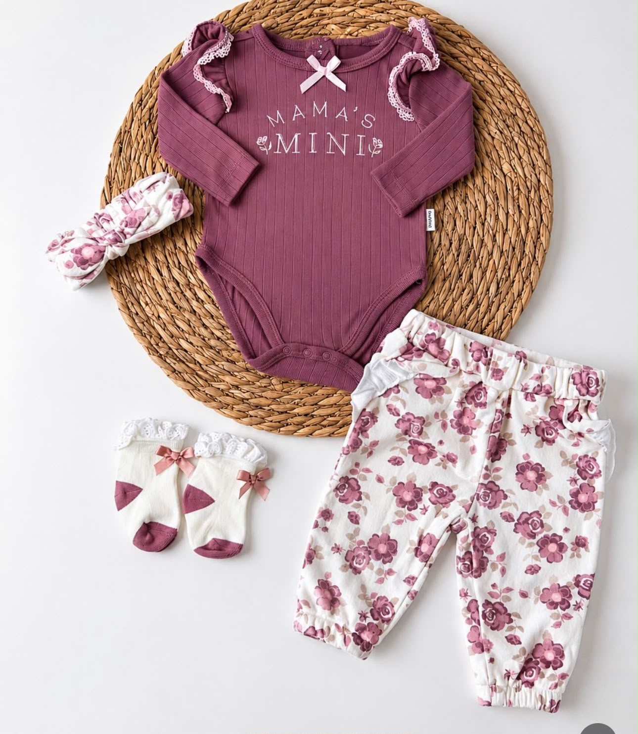 Set Bebe 4 Piezas Rosa