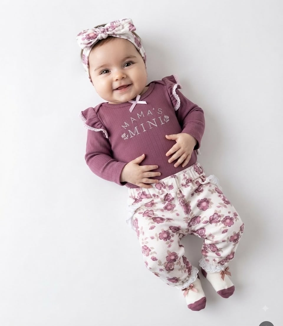 Set Bebe 4 Piezas Rosa