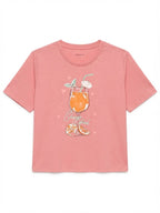 Remera Orange Drink - Rosa
