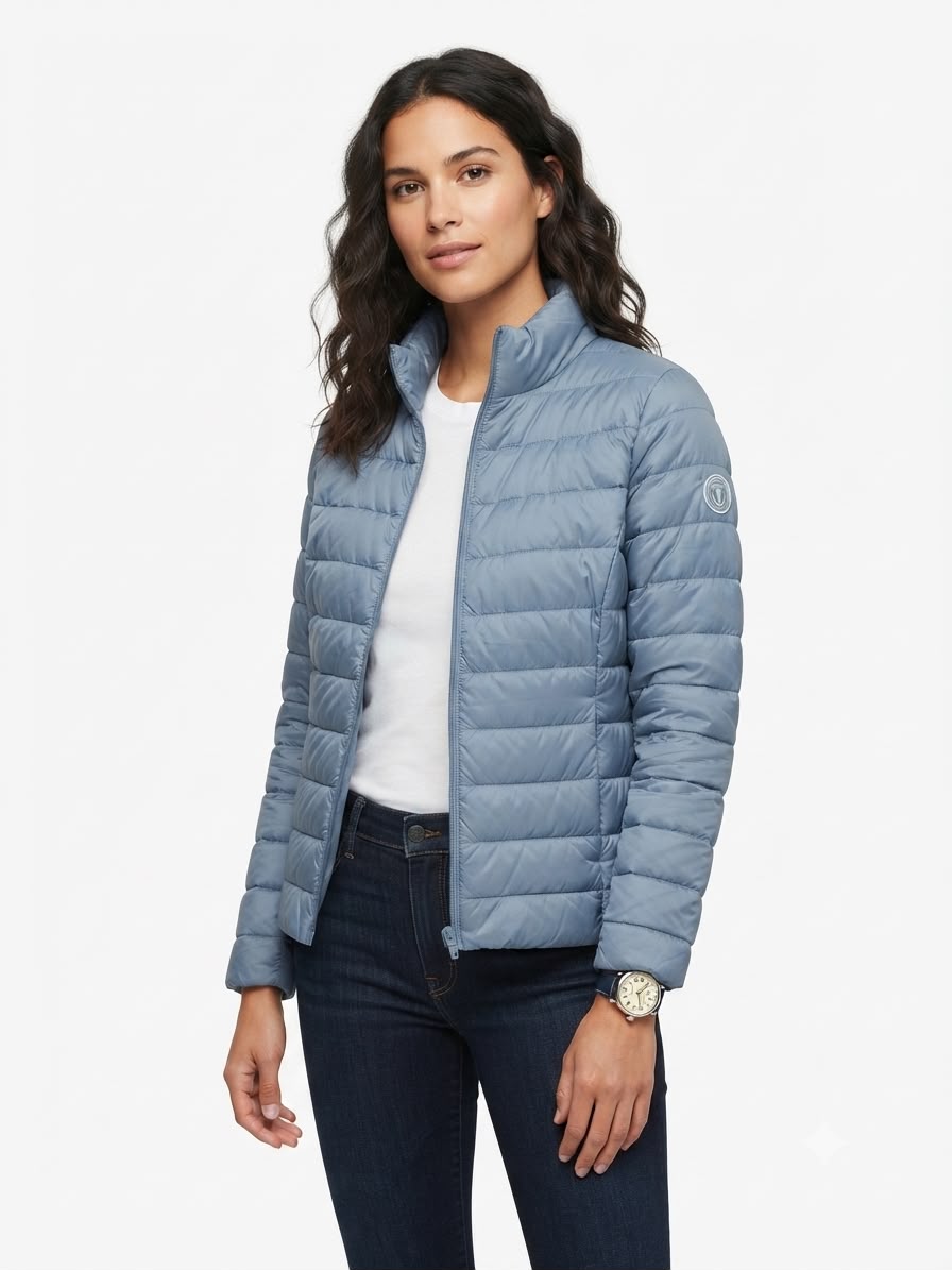 Campera Capitoneada Mujer - Azul