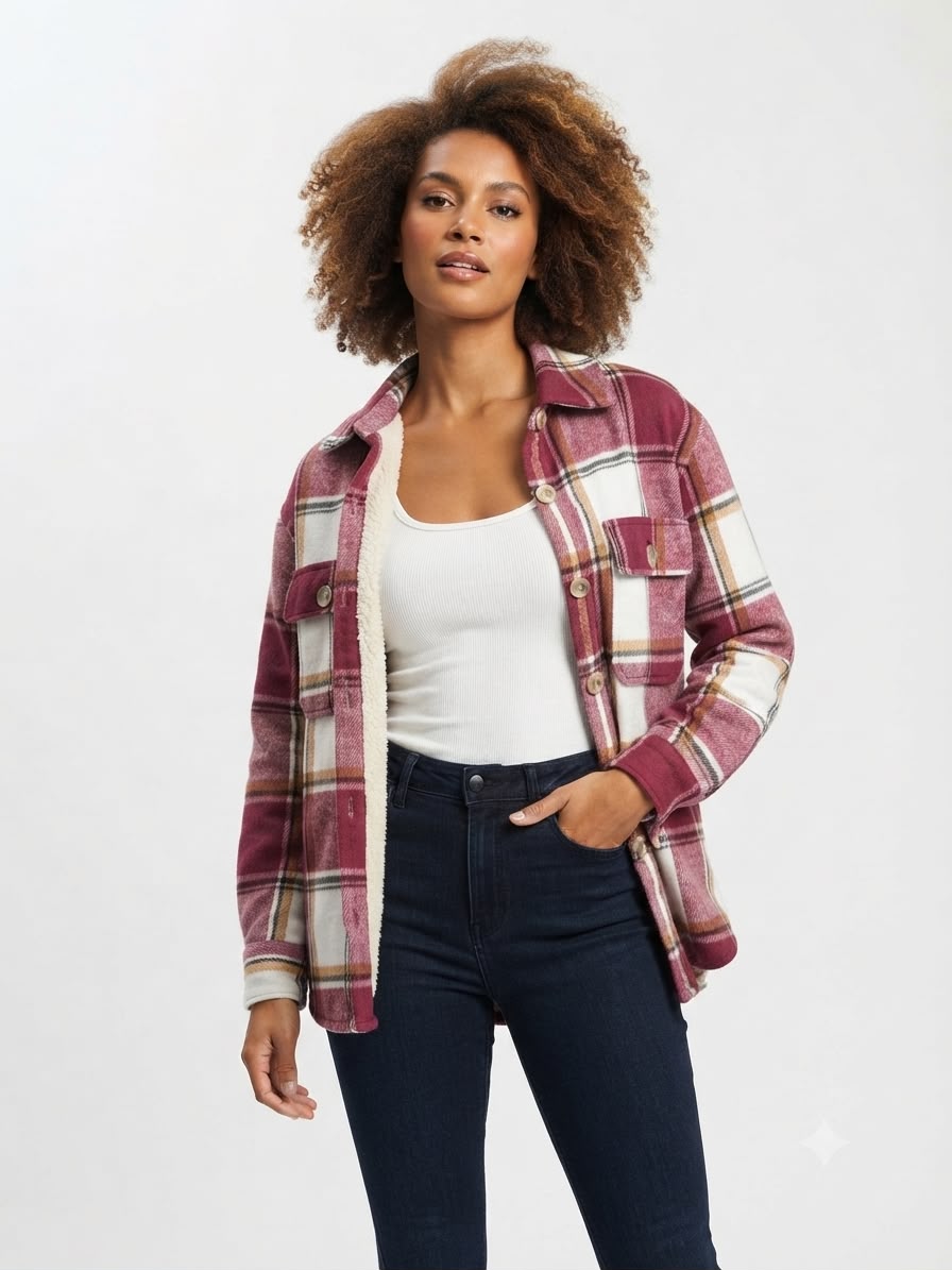 Camisa Forrada Cuadrille - Fucsia