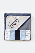 Set Toallas Bebe - Oso Gris