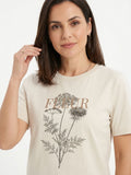 Remera Fleur Marialicia - Beige