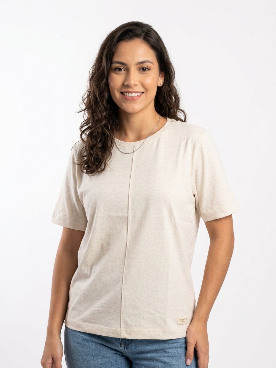 Remera basica Marialicia - Beige