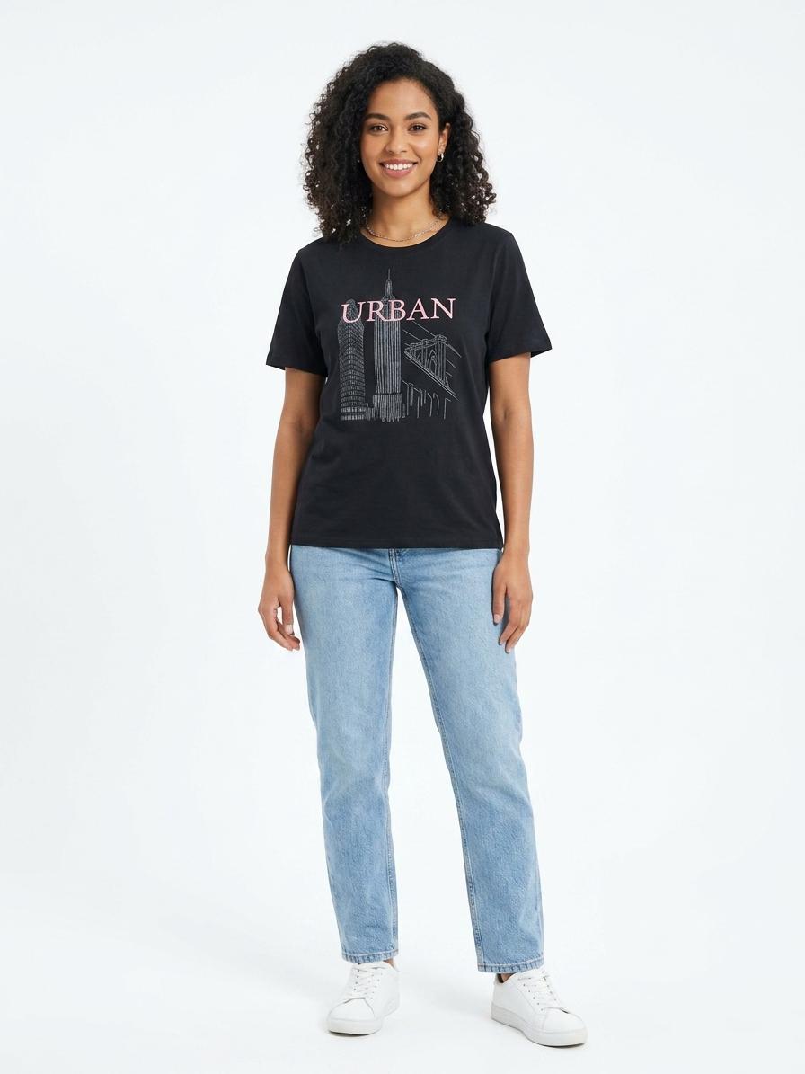 Remera Urban Marialicia - Preto