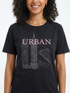 Remera Urban Marialicia - Preto