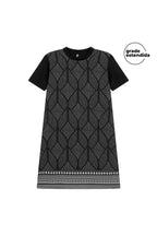 Vestido estampado Marialicia - Preto