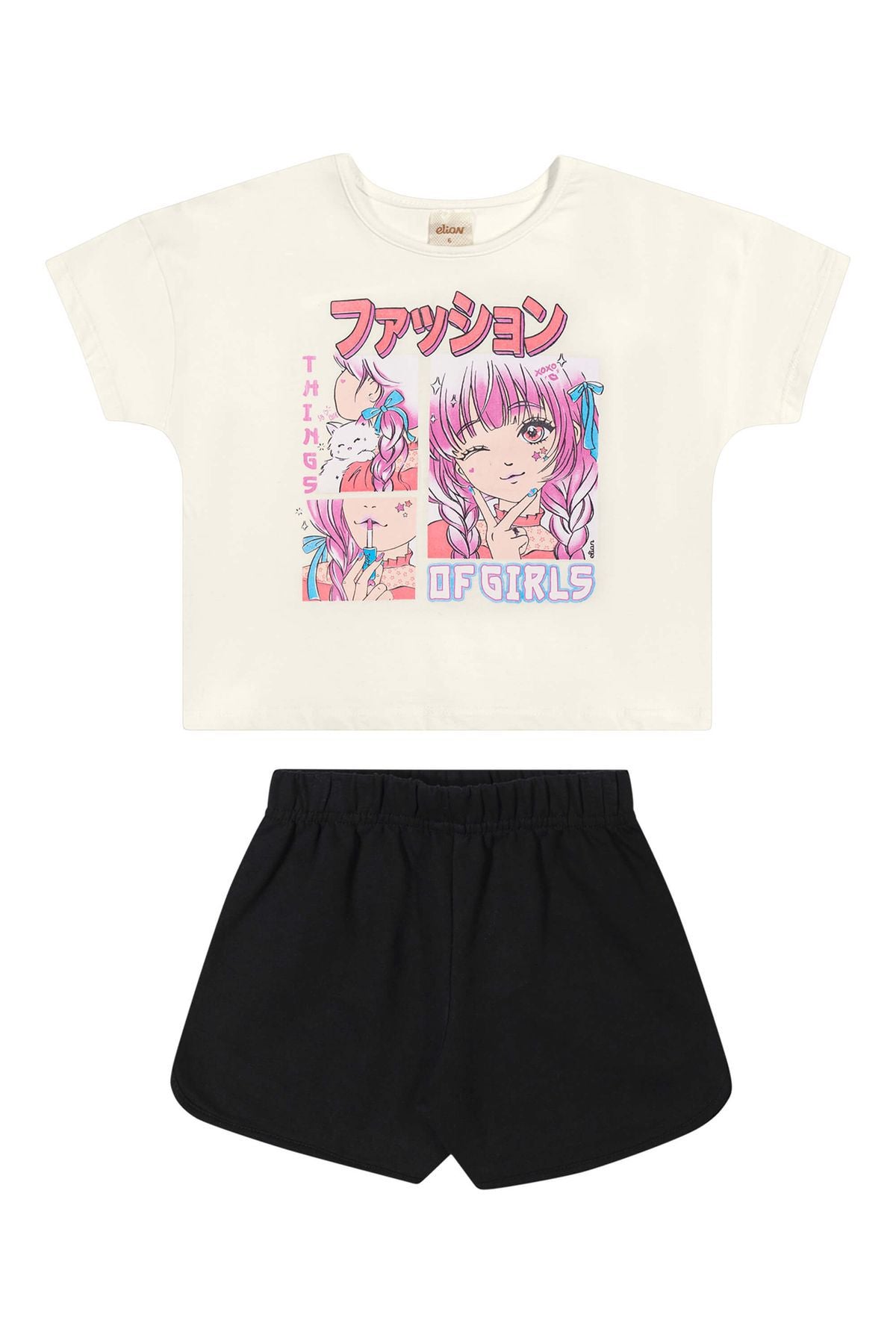 Conjunto Anime Elian - Blanco