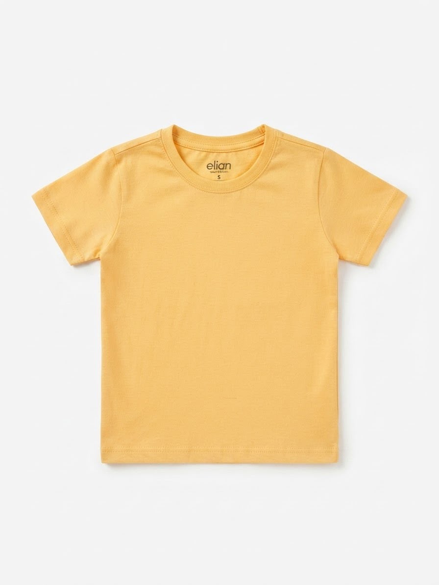 Remera Basica Elian - Amarilla