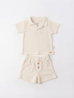 Conjunto Polo Coloritta - Beige