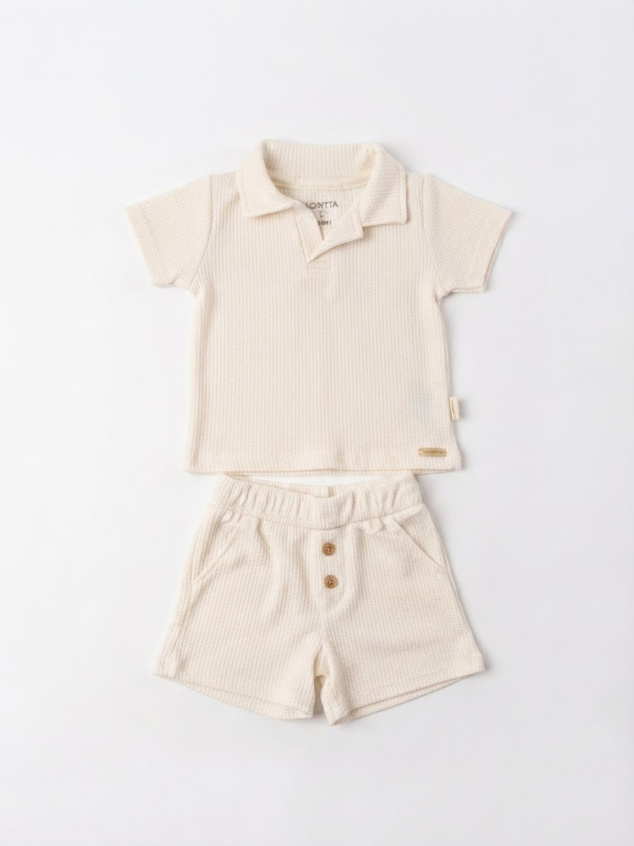 Conjunto Polo Coloritta - Beige