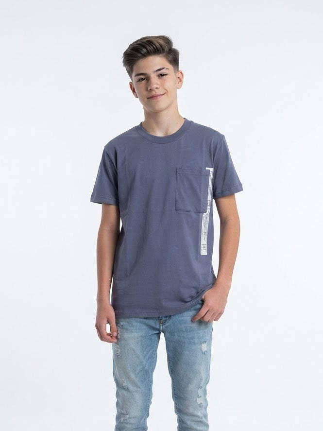 Remera Bolsillo Coloritta - Gris