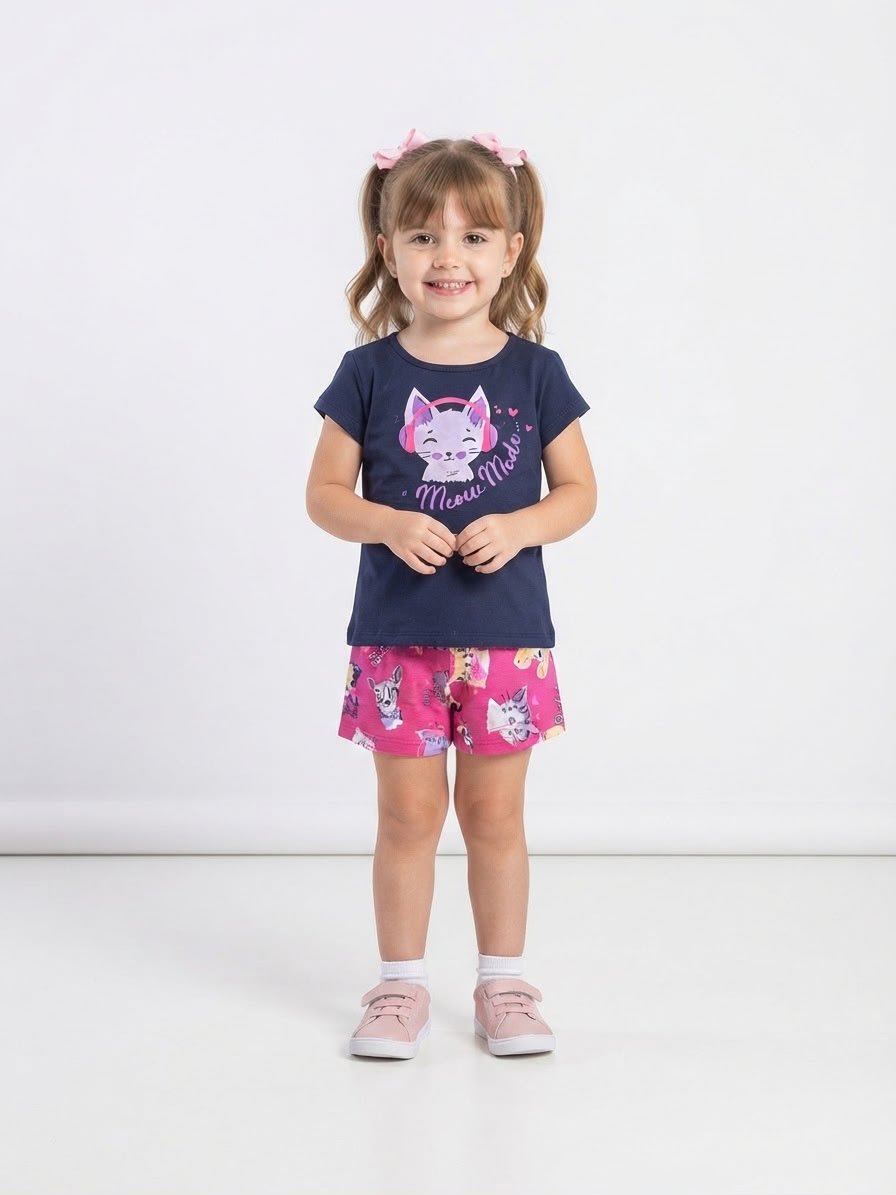 Conjunto Mode Elian - Azul/Rosa