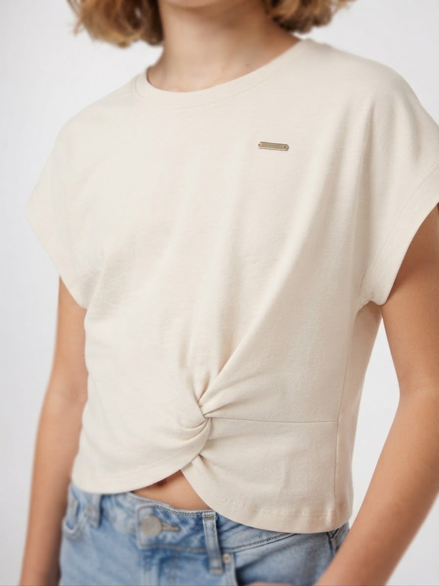 Remera Nudo Coloritta - Blanca