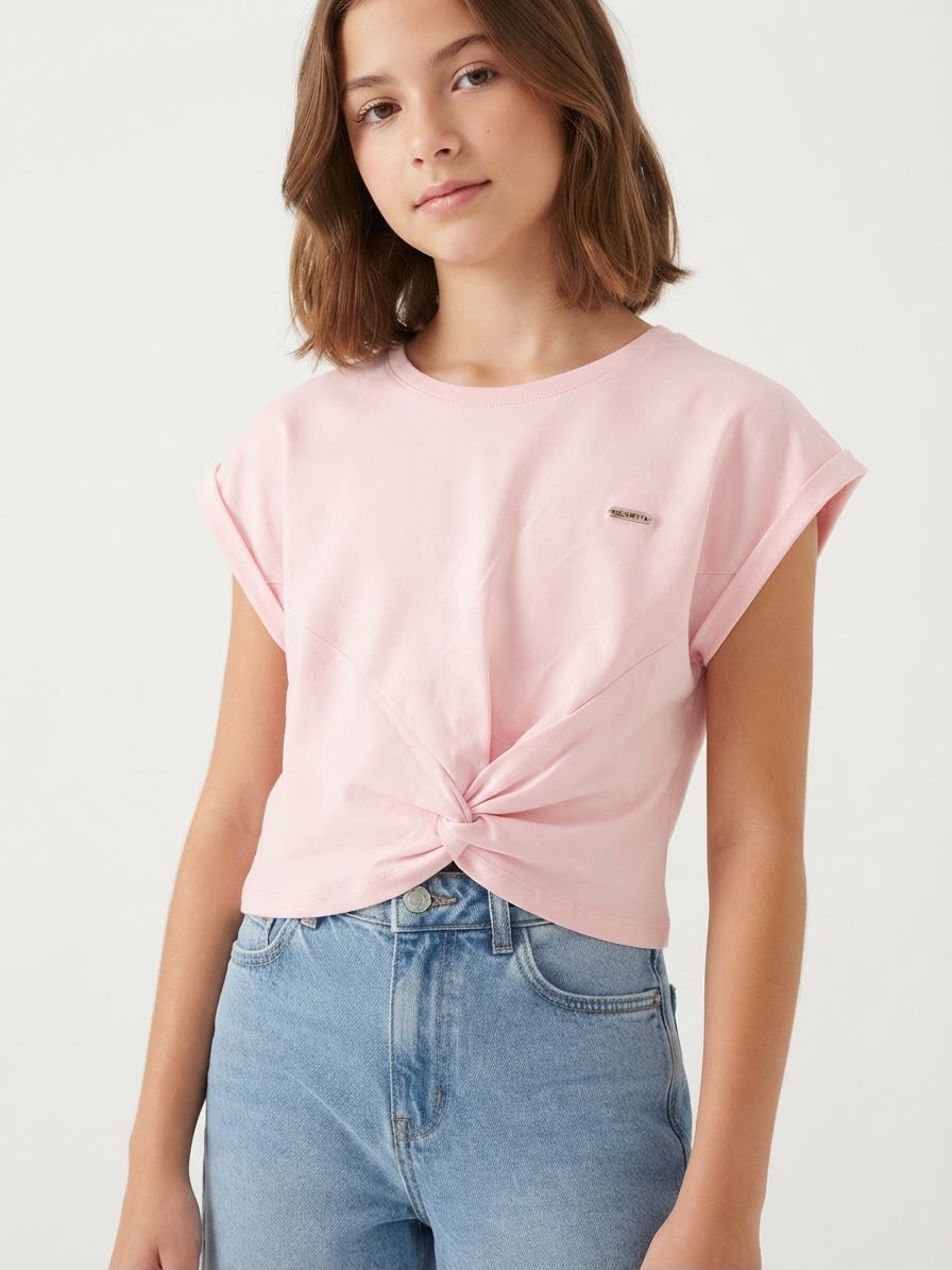Remera Nudo Coloritta - Rosa
