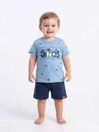 Conjunto Dinos Elian - Azul
