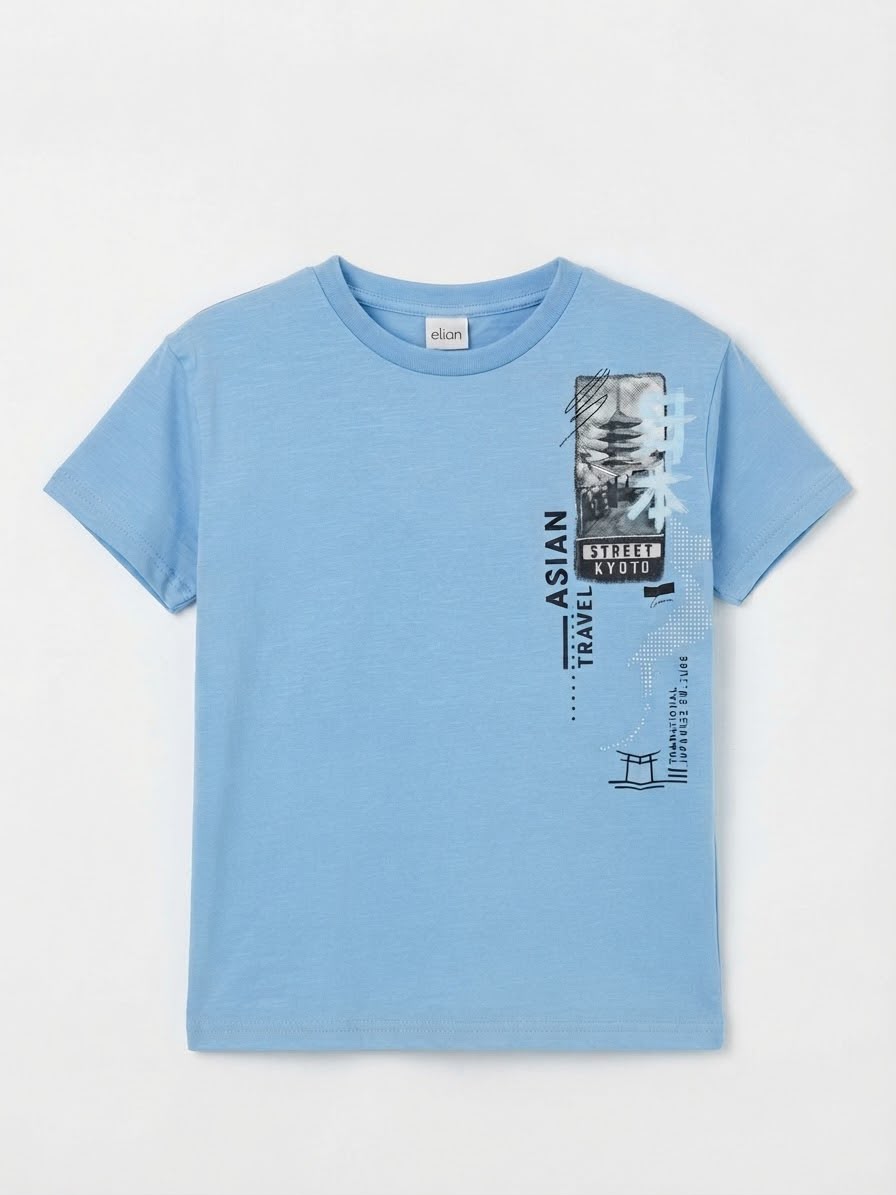 Remera Asian Elian - Azul