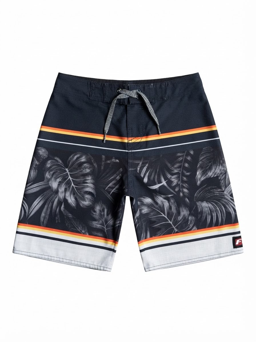 Bermuda Estampada Fico - Preto