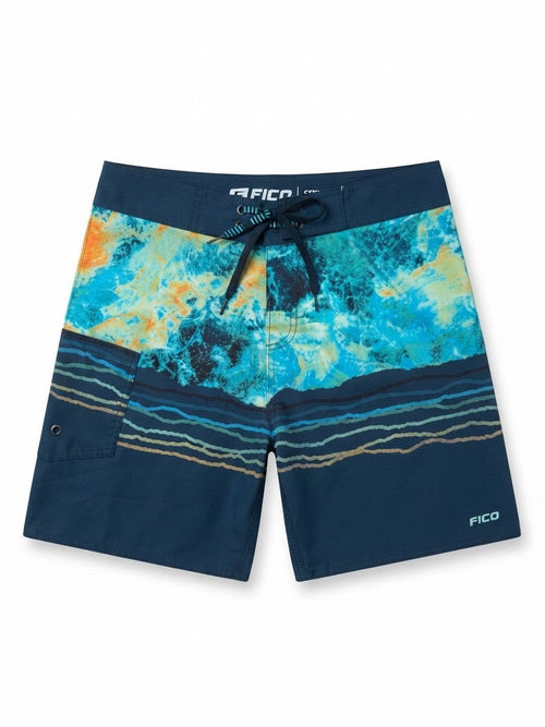 Bermuda Estampada Fico - Azul