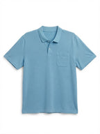 Remera C/Cuello Fico - Celeste