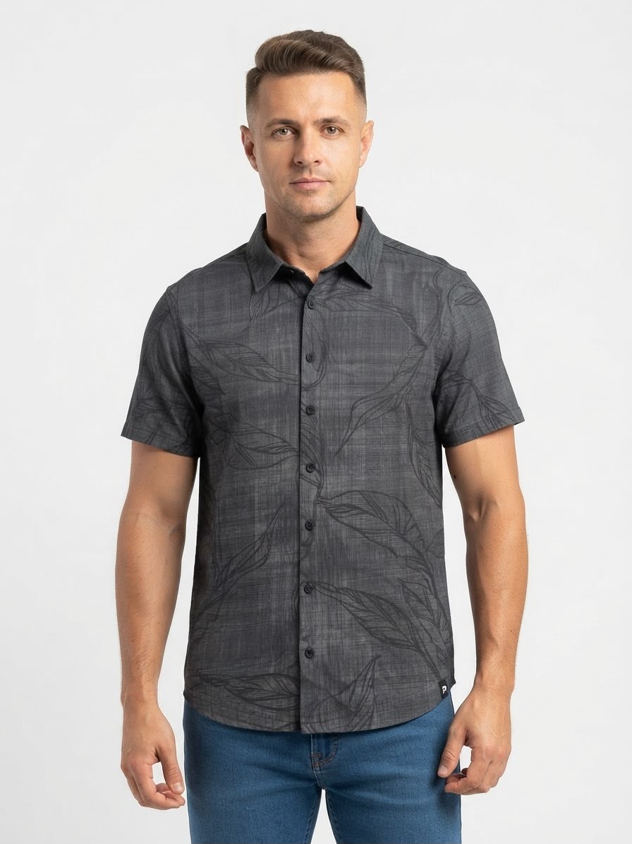 Camisa Diseño Natural Fico - Gris