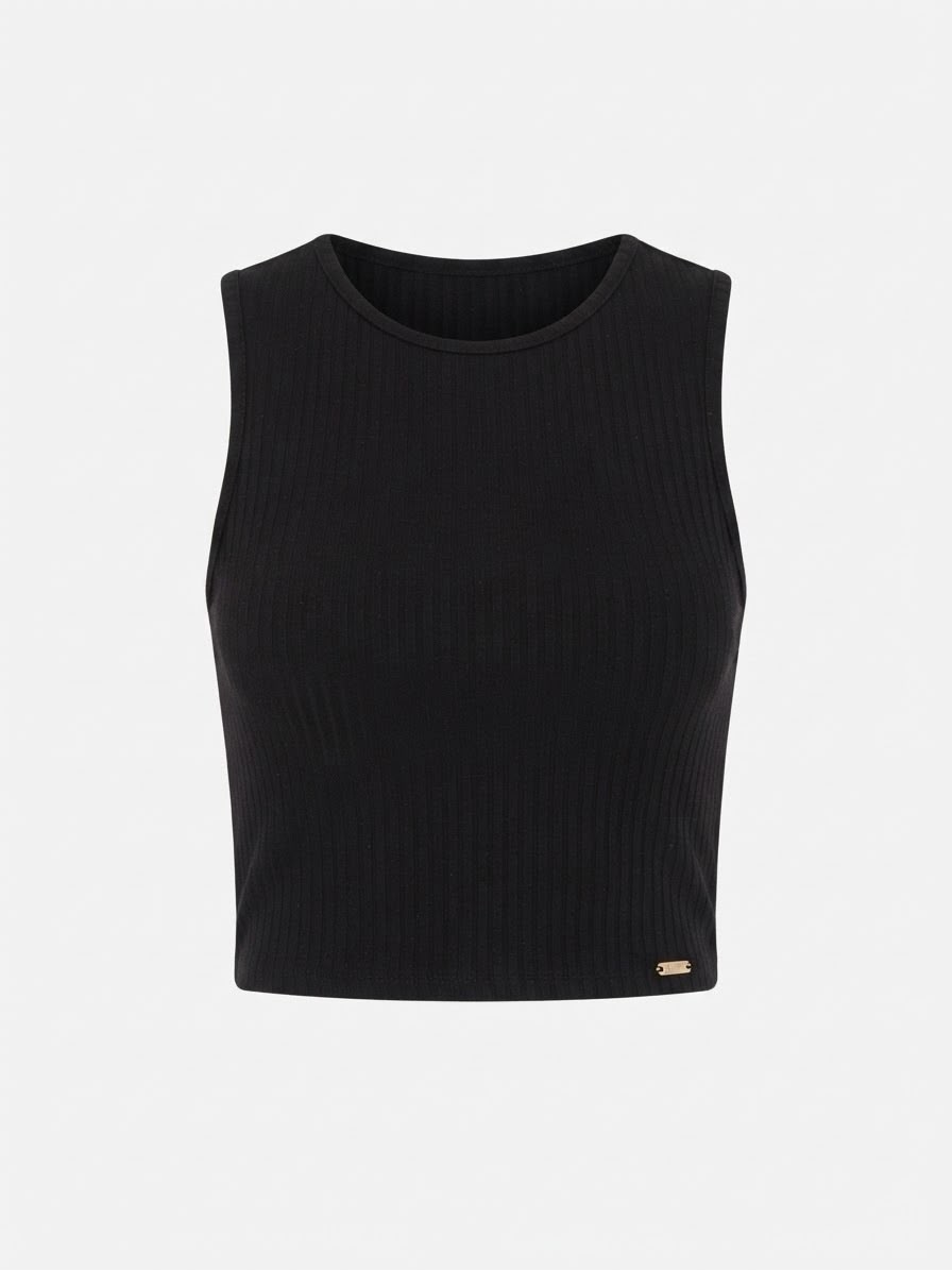 Musculosa Basica Lunender - Preto