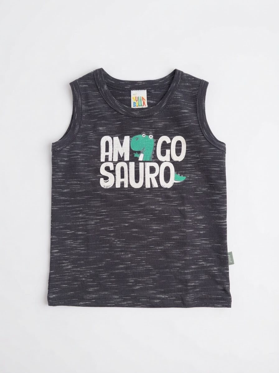 Musculosa Doisoaurio - Preto