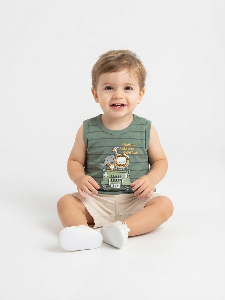Musculosa Aventura Pulla Bulla - Verde