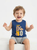 Musculosa Funny Dino - Azul