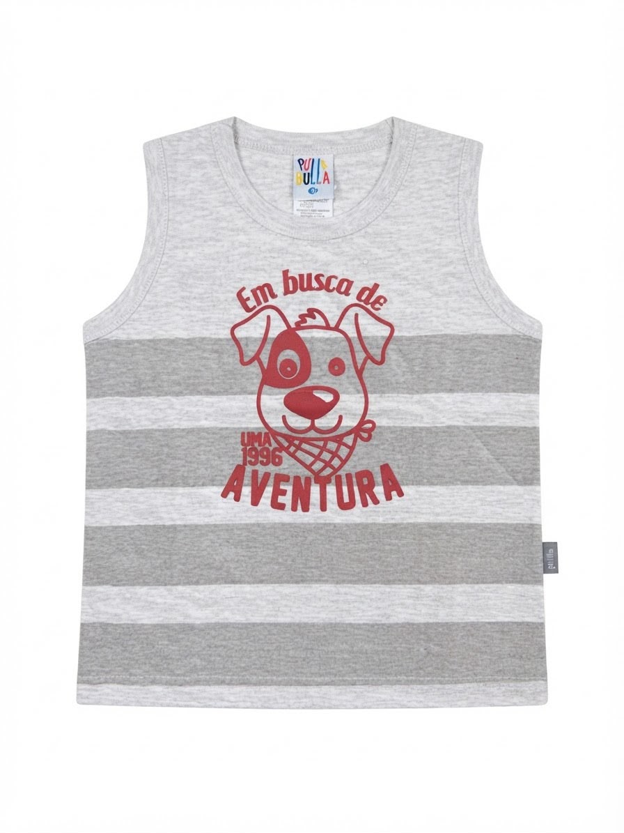 Musculosa Dog Aventura -Gris