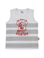 Musculosa Dog Aventura -Gris