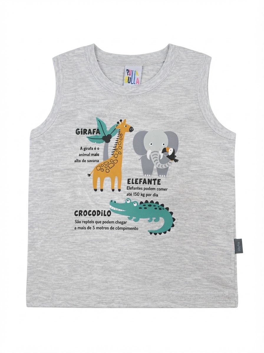 Musculosa Animales - Gris