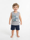 Musculosa Aventuras de playa - Gris