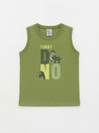 Musculosa Funny Dino - Verde