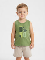 Musculosa Funny Dino - Verde
