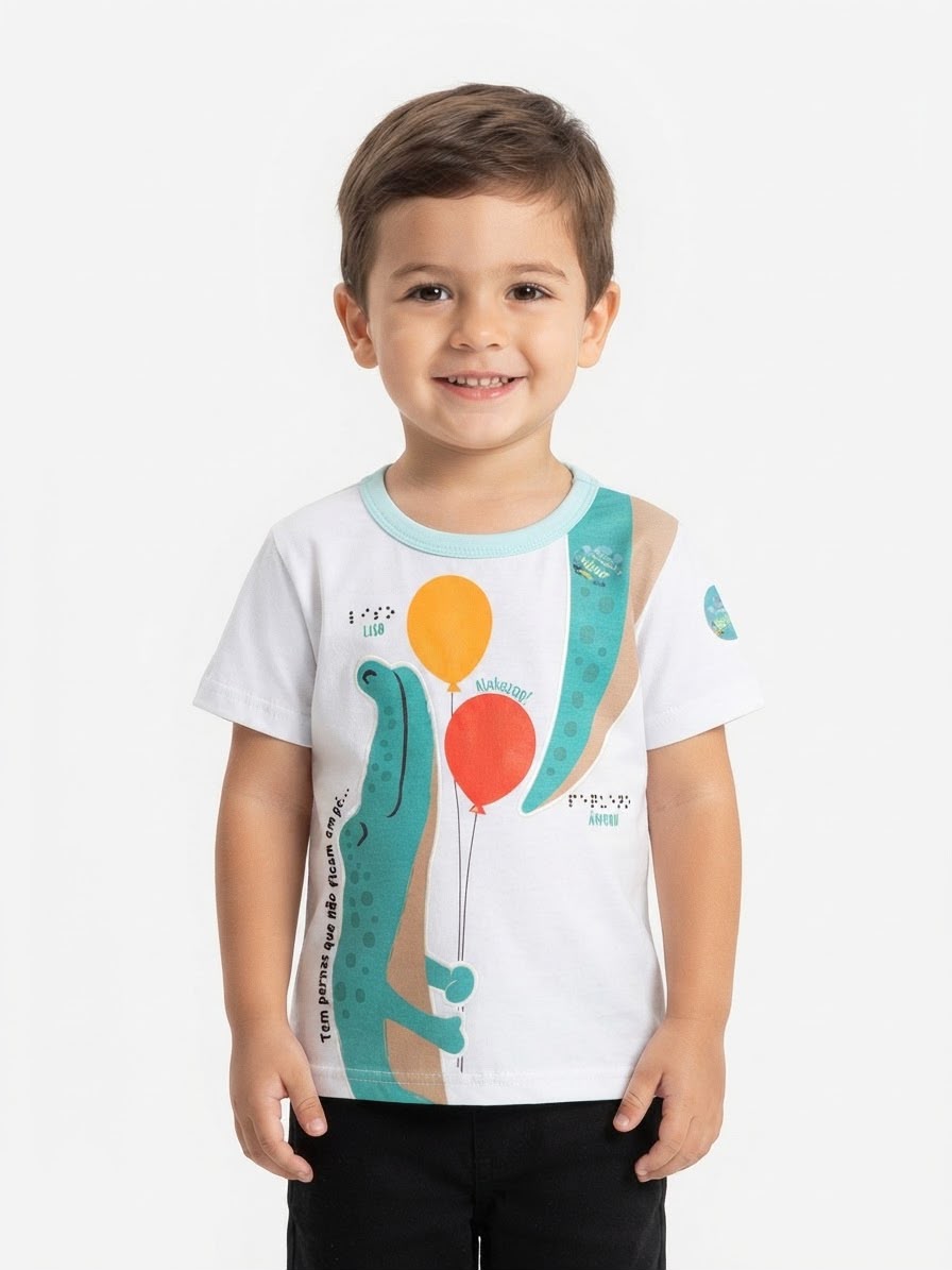 Remera Cocodrilo C/Brillo en Oscuridad
