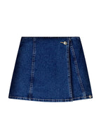 Short Pollera Jean Lunender - Azul