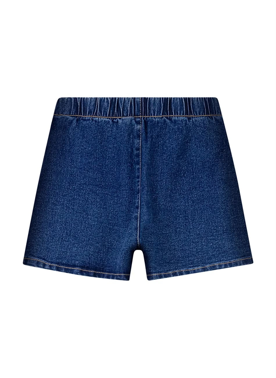 Short Pollera Jean Lunender - Azul