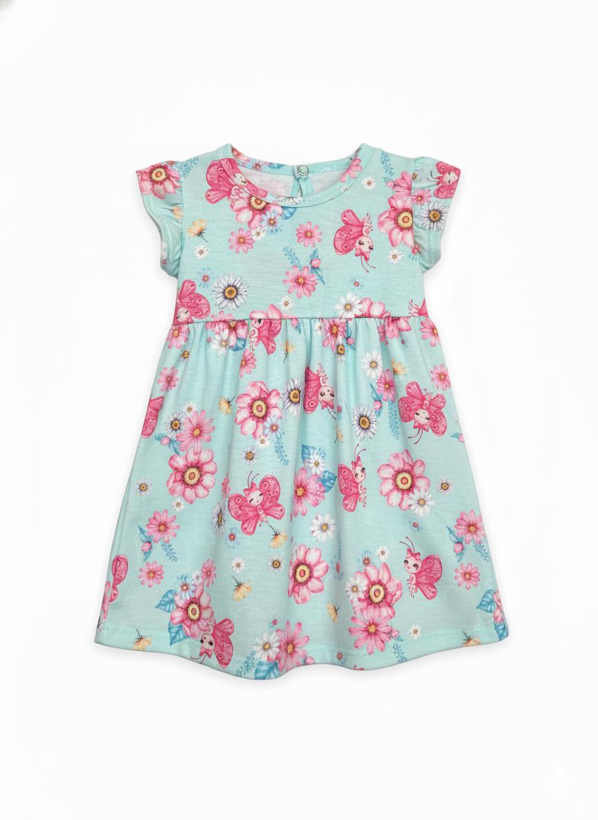 Vestido Alakazoo Estampa Verde Agua